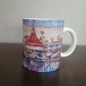 Hotel Del Coronado Vintage San Diego Carol Lorsch Coffee Mug EUC $22